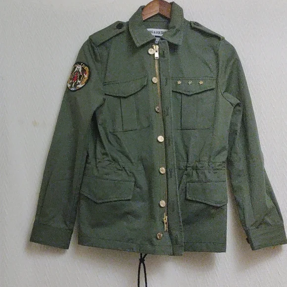 ZADIG&VOLTAIRE ミリタリージャケット Zadig & Voltaire Jacket Coat Bart Grunge Parka Military S